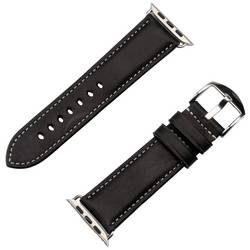 JT Berlin Watchband Charlie náramek 42 mm, 44 mm, 45 mm, 49 mm M černá, nerezová ocel Watch Series 1, Watch Series 2, Watch Series 3, Watch Series 4, Watch