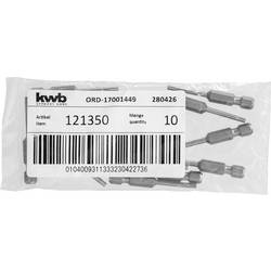 kwb 121350 Bit TX Pohon (šroubovák): 1/4 (6,3 mm) Typ zakončení: TX TX 10 50 mm