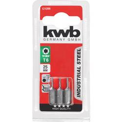 kwb 121206 Bit TX Pohon (šroubovák): 1/4 (6,3 mm) Typ zakončení: TX TX 6 25 mm