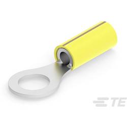 TE Connectivity 2-320576-3 kulaté kabelové oko Průřez (max.)=6.11 mm² Ø otvoru=7.92 mm částečná izolace hnědá 1 ks Box