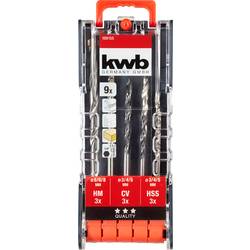 kwb 109155 HSS Sada vrták 9dílná 3 mm, 4 mm, 5 mm, 6 mm, 8 mm 1/4 (6,3 mm) 9 ks