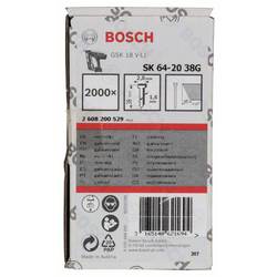 Bosch Accessories 2608200529 kolík se zápustnou hlavou SK64 Vnější délka 38 mm 2000 ks