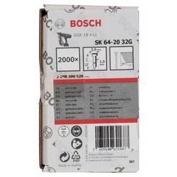 Bosch Accessories 2608200528 kolík se zápustnou hlavou SK64 Vnější délka 32 mm 2000 ks