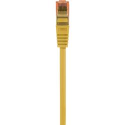 Renkforce RF-5462928 RJ45 síťové kabely, propojovací kabely CAT 6 U/UTP 0.15 m žlutá s ochranou, bez halogenů 1 ks