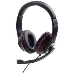 Gembird CaratteristicheCuffia stereo con braccio microfono mobilePratica unitÃƒÂ  di con Headset uzavřená (Over Ear) kabelová stereo černá, červená regulace