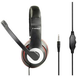 Gembird CaratteristicheCuffia stereo con braccio microfono mobilePratica unitàdi con Headset uzavřená (Over Ear) kabelová stereo černá, červená regulace