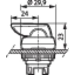 BACO BAL21KV30 L21KV30 tlačítko volby plastový přední prstenec, pochromované provedení černá 1 x 45 ° 1 ks