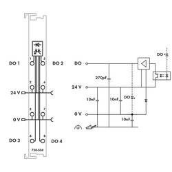 WAGO 750-504 modul digitálního výstupu pro PLC 750-504 1 ks