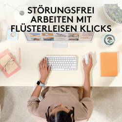 Logitech Lift for Mac Vertical Ergonomic optická ergonomická myš, myš, přenos bezdrátový, 6 tlačítko, 4000 dpi, světle šedá