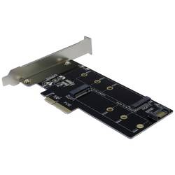 Inter-Tech KT015 karta PCI-Express PCIe Vhodný pro (SSD): SATA SSD vč. nízkoprofilového krycího plechu na prázdný slot