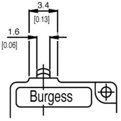 Burgess F4T7UL mikrospínač F4T7UL 250 V/AC 5 A 1x zap/(zap) IP40 bez aretace 1 ks