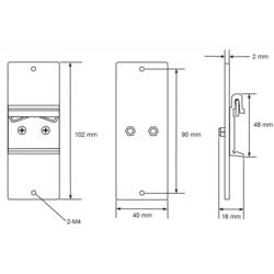Renkforce RF-2826052 adaptér na DIN lištu 1 ks