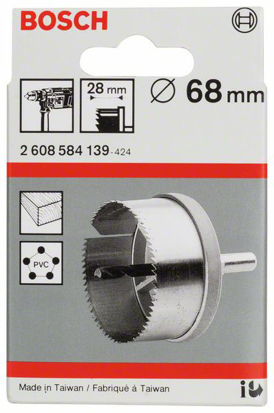 Bosch Accessories 2608584139 2608584139 Pilová děrovka 68 mm tvrzeno 1 ks