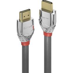 LINDY HDMI kabel Zástrčka HDMI-A, Zástrčka HDMI-A 7.50 m šedá 37875 4K UHD HDMI kabel