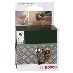 Bosch 2609256541 Dřevěný strukturovaný kartáč pro vrtačky - vlnitý drát, pomosazeno, průměr 80 mm = 80 mm 1 ks