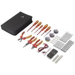 TOOLCRAFT TO-7762929 elektrikář, pro údržbáře sada nářadí v tašce 50dílná S digitálním multimetrem VOLTCRAFT VOLTCRAFT VC-22