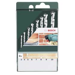 Bosch Accessories 2609255462 sada spirálového vrtáku na kámen 8dílná 3 mm, 4 mm, 5 mm, 6 mm, 7 mm, 8 mm, 9 mm, 10 mm válcová stopka 1 sada
