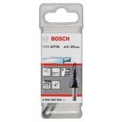 Bosch Accessories 2608588066 2608588066 HSS stupňovitý vrták Celková délka 70.5 mm TiAIN kuželový záhlubník 3 břitý 1 ks