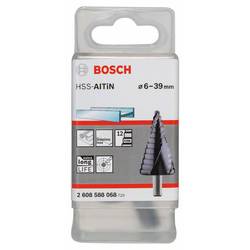 Bosch Accessories 2608588068 2608588068 HSS stupňovitý vrták Celková délka 93.5 mm TiAIN kuželový záhlubník 3 břitý 1 ks