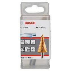 Bosch Accessories 2608587431 2608587431 HSS stupňovitý vrták Celková délka 93.5 mm TiN kuželový záhlubník 3 břitý 1 ks