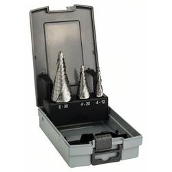 Bosch Accessories 2608587426 HSS sada stupňovitého vrtáku 3dílná kuželový záhlubník 3 břitý 1 sada