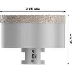 Bosch Accessories Bosch Power Tools 2608587134 diamantový vrták pro vrtání za sucha 80 mm diamantová vrstva 1 ks