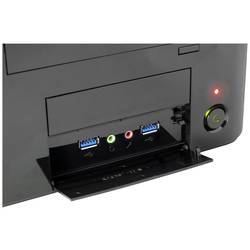 Inter-Tech MI-008 ITX PC skříň černá s větracími drážkami