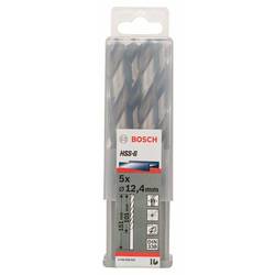 Bosch Accessories 2608585541 HSS kovový spirálový vrták 12.4 mm Celková délka 151 mm broušený DIN 338 válcová stopka 5 ks