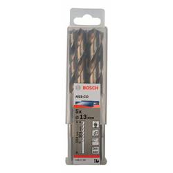 Bosch Accessories 2608585905 HSS kovový spirálový vrták 13 mm Celková délka 151 mm Cobalt DIN 338 válcová stopka 5 ks