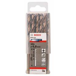 Bosch Accessories 2608585891 HSS kovový spirálový vrták 6.8 mm Celková délka 109 mm Cobalt DIN 338 válcová stopka 10 ks