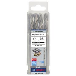 Bosch Accessories 2608585518 HSS kovový spirálový vrták 9.4 mm Celková délka 125 mm broušený DIN 338 válcová stopka 5 ks