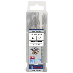Bosch Accessories 2608585517 HSS kovový spirálový vrták 9.3 mm Celková délka 125 mm broušený DIN 338 válcová stopka 5 ks