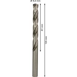 Bosch Accessories 2608585517 HSS kovový spirálový vrták 9.3 mm Celková délka 125 mm broušený DIN 338 válcová stopka 5 ks