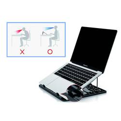 Conceptronic THANA ERGO S, Laptop Cooling Stand chladicí podložka pod notebook nastavitelná výška