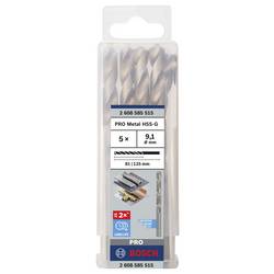 Bosch Accessories 2608585515 HSS kovový spirálový vrták 9.1 mm Celková délka 125 mm broušený DIN 338 válcová stopka 5 ks