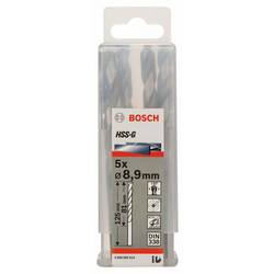 Bosch Accessories 2608585514 HSS kovový spirálový vrták 8.9 mm Celková délka 125 mm broušený DIN 338 válcová stopka 5 ks