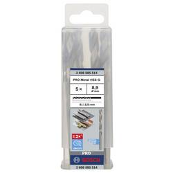 Bosch Accessories 2608585514 HSS kovový spirálový vrták 8.9 mm Celková délka 125 mm broušený DIN 338 válcová stopka 5 ks