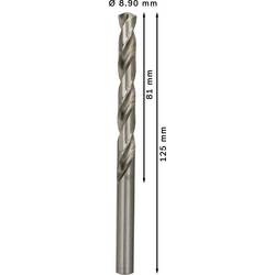 Bosch Accessories 2608585514 HSS kovový spirálový vrták 8.9 mm Celková délka 125 mm broušený DIN 338 válcová stopka 5 ks