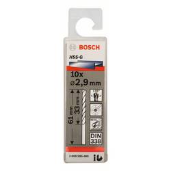 Bosch Accessories 2608585480 HSS kovový spirálový vrták 2.9 mm Celková délka 61 mm broušený DIN 338 válcová stopka 10 ks