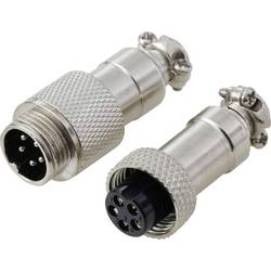 TRU COMPONENTS TC-13895568 kulatý konektor DIN, 1 sada