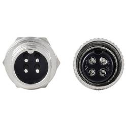 TRU COMPONENTS TC-13895584 kulatý konektor DIN, 1 sada