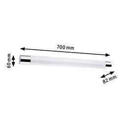 Paulmann Orgon 79713 LED osvětlení zrcadla 10.5 W teplá bílá chrom, bílá