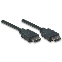 Manhattan HDMI kabel Zástrčka HDMI-A, Zástrčka HDMI-A 1.00 m černá 308816 HDMI kabel