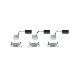 Paulmann Nova vestavné svítidlo do koupelny sada 3 ks LED LED 18 W IP44 Hliník (soustružený)