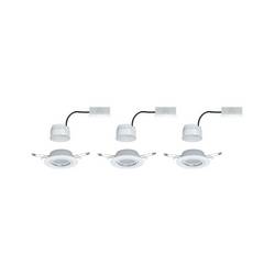 Paulmann 93423 Base vestavné svítidlo, LED, LED, 15 W, bílá, sada 3 ks