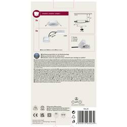 Paulmann 93423 Base vestavné svítidlo, LED, LED, 15 W, bílá, sada 3 ks