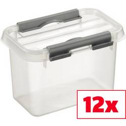 Helit úložný box Sunware Q-line transparentní 800 l (š x v x h) 10 x 10.3 x 15 cm 12 ks