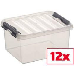 Helit úložný box Sunware Q-line transparentní 2 l (š x v x h) 15 x 10 x 20 cm 12 ks