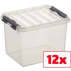 Helit úložný box Sunware Q-line transparentní 3 l (š x v x h) 15 x 14 x 20 cm 12 ks