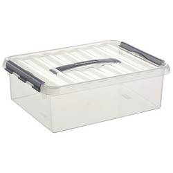 Helit úložný box Sunware Q-line transparentní 10 l (š x v x h) 30 x 11 x 40 cm 6 ks